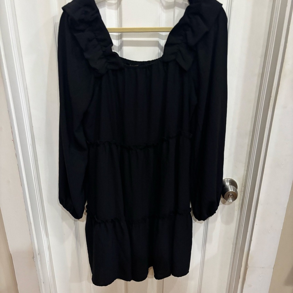 Oddy Oversized Black Dress - Size L - Picture 3 of 4